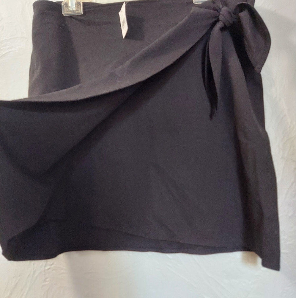 Loft Faux Wrap Short Skirt Ponte Knit